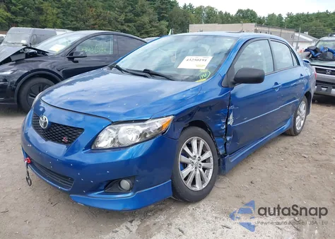 2010 Toyota Corolla S z USA, uszkodzony, nr VIN 2T1BU4EE1AC375654